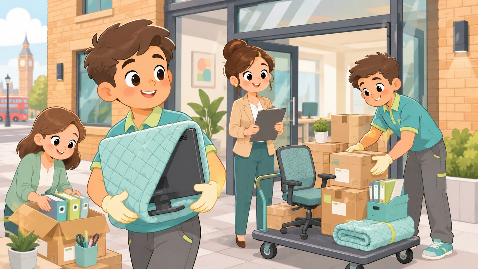 Business moving support London